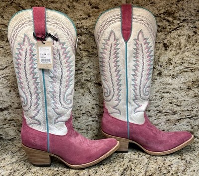 white cowboy Pink color top suede White cowboy Pink color top suede main image 3