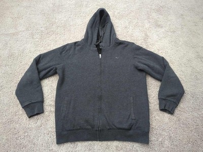 O'Neill Jacket Mens XL Gray Long Sleeve Hooded Fleece Lined Surf Skate Y2K