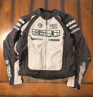 Speed And Strength Men s Medium Motorcycle Jacket Black And Grey