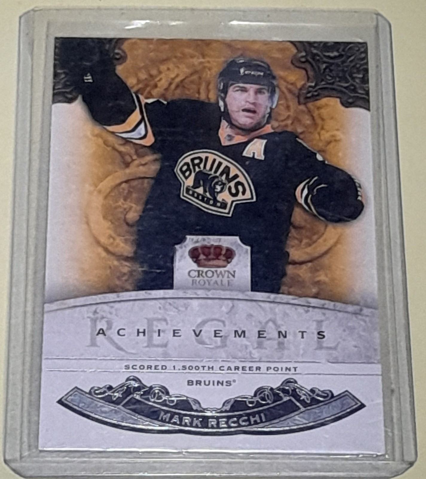 2010-11 Panini Crown Royale Regal Achievements Mark Recchi #18 Bruins /499 HOF