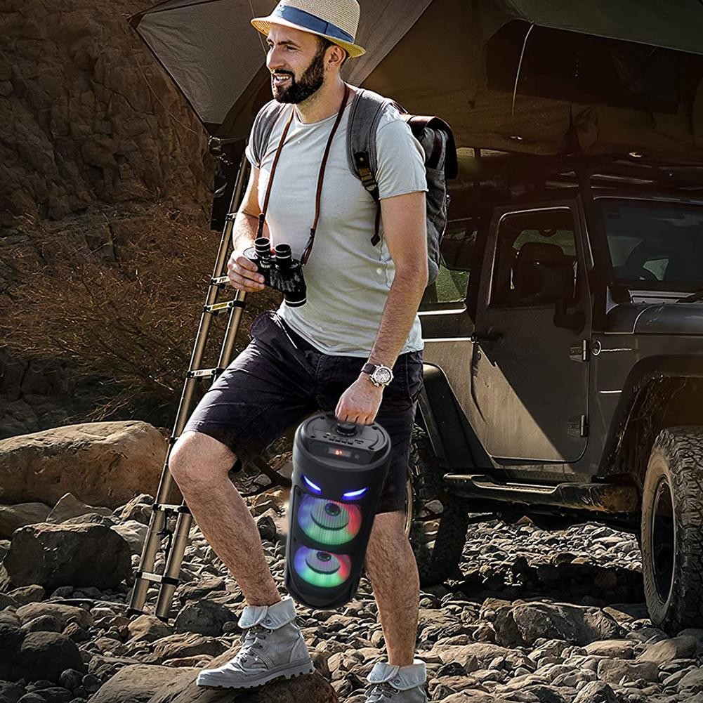 Bluetooth Speakers Portable Wireless Subwoofer Stereo Bass Party Soundbox F M1R1