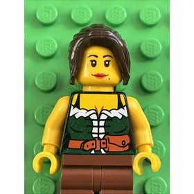 Lego Gold Prospector Woman Minifigure #edu022 Set #9349 Fairy Tale & Historic