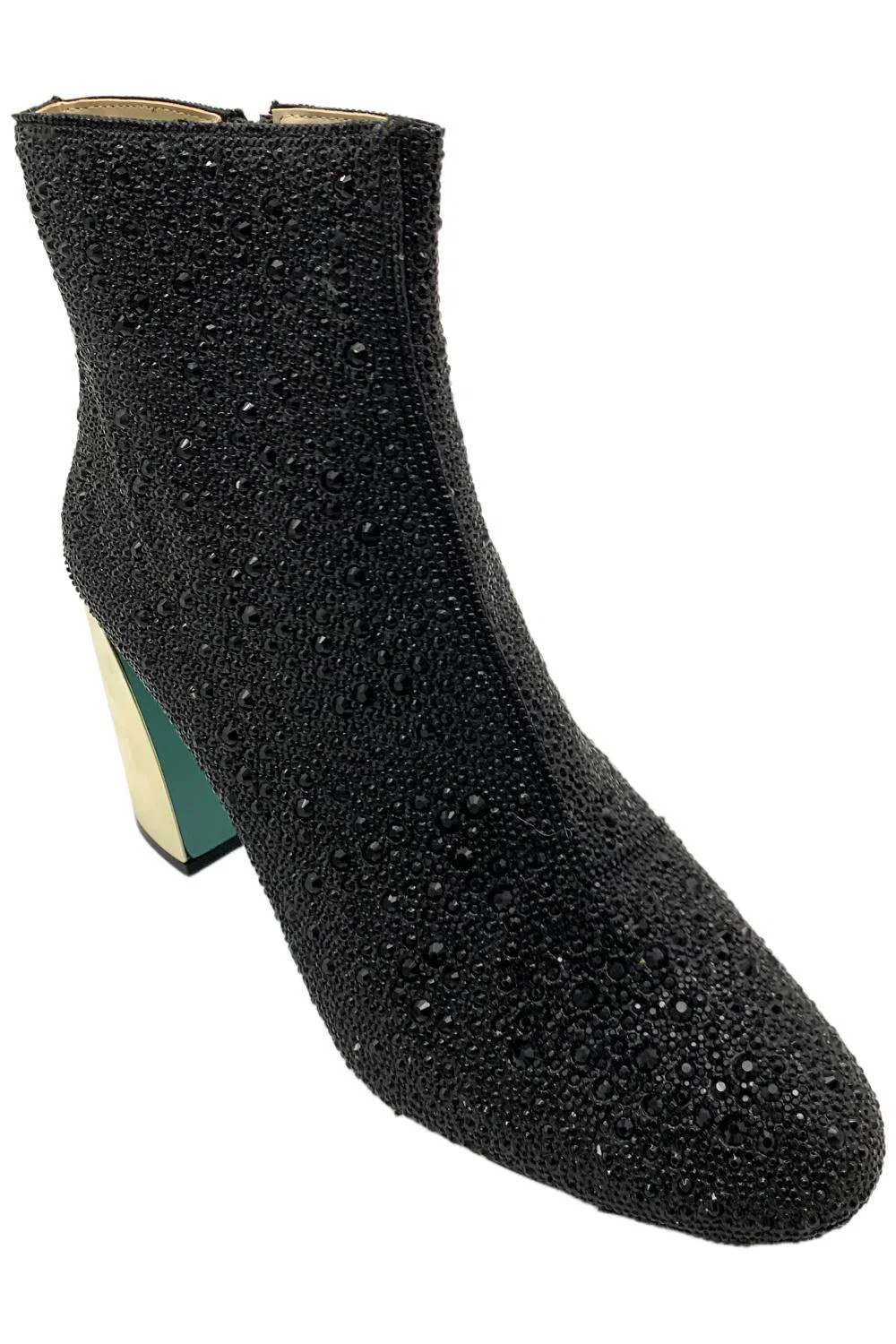 Betsey Johnson Womens Hugo Block Heeled Ankle Boot Black 11690₽