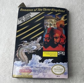 Romance of the Three Kingdoms (Nintendo NES, 1989) Box/Game Only-SEE PICS-Tested