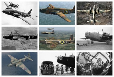 VICKERS WELLINGTON BOMBER FLUGZEUG POSTER - GERAHMT & LAMINIERT OPTION a