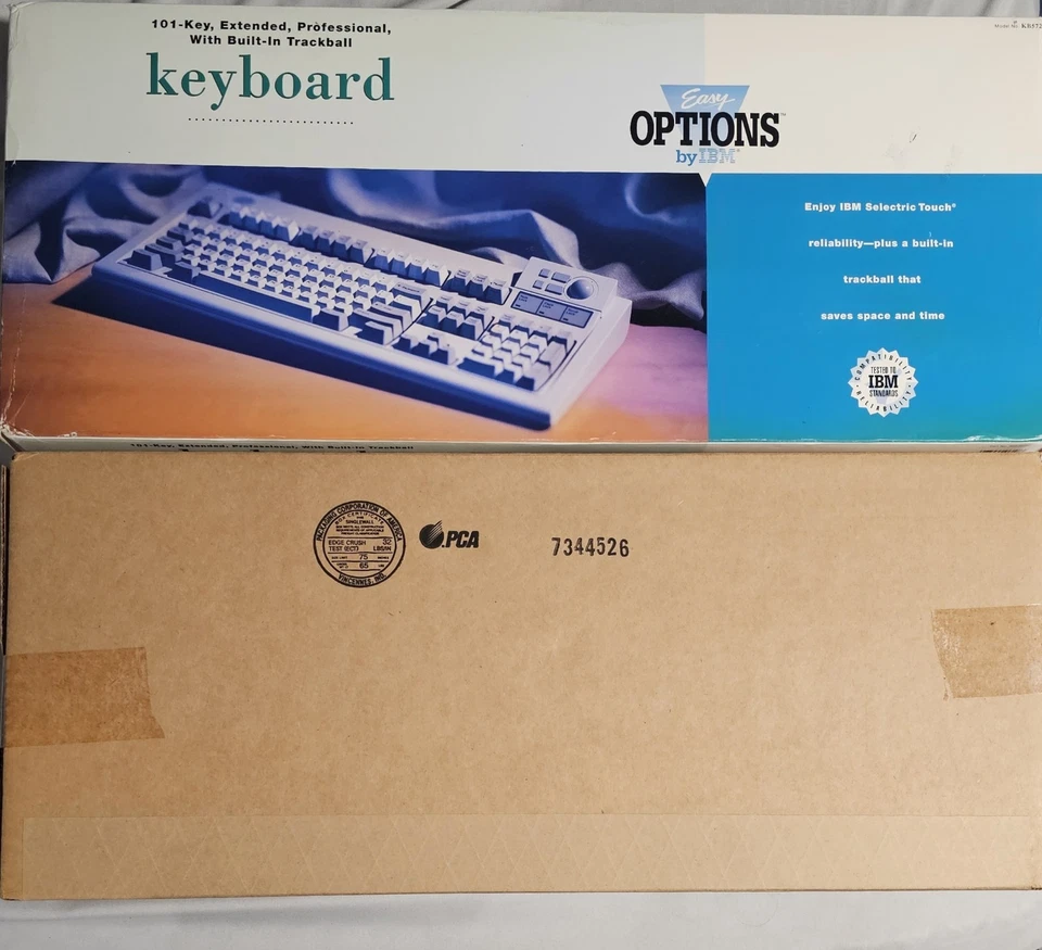 New IBM Model M 101 key w/ Trackball Mechanical Keyboard Rare 1993 Sealed - Image 3 of 4
