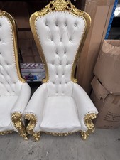 Throne Chair - Throne Chair cream Faux Leather