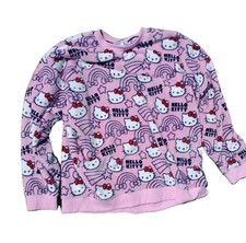 Hello Kitty Women's Super Soft Plush Pink Pull-Over Sweatshirt XXL