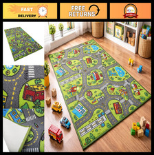 Kids City Life Carpet Playmat Rug - Educational Road Traffic Mat for Cars  Toys