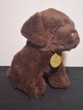 Aurora Miyoni Tots Chocolate Brown Lab Plush Stuffed Dog 8  Labrador Puppy
