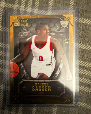 Wild Card 2022-23 Matte Draft Weekend Warriors Marcus Sasser WW-33 4/5