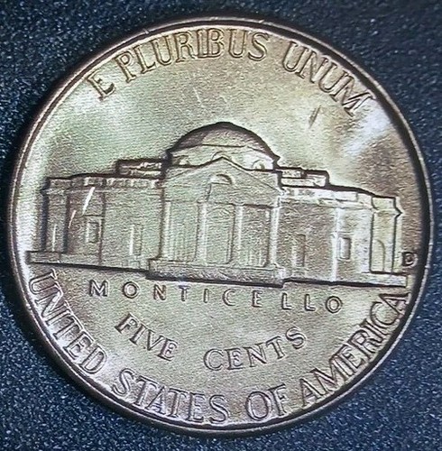 1946-D BU Jefferson Nickel ~ Free Shipping! - Picture 4 of 5