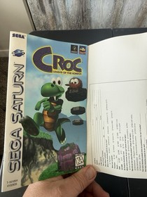Croc: Legend of the Gobbos (Sega Saturn, 1997) with Manual & Registration Card