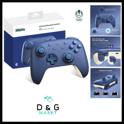 Ultimate 2C Bluetooth Controller Für Switch 2, Switch/OLED/Lite, Hall Effekt ...