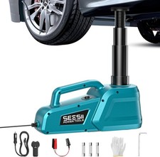 Seesii 12v Electric Car Jack 5 Ton Portable Auto Car Lift 17.7 Range Floor Jack