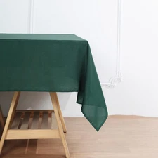 90" Hunter Green SQUARE POLYESTER TABLECLOTH Wedding Party Catering Dinner Linen