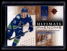 2024-25 UD Ultimate Collection Ultimate Phenoms Copper Auto Jonathan Lekkerimaki