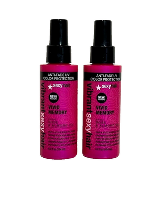#ad 2 Vibrant Sexy Hair Vivid Memory Prep amp; Style Blow Out Spray 4.2 oz Anti Fade $8.88