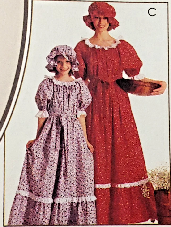 McCall's 2337 Puritan Pilgrim/Settler Amish Quaker Misses' Costume 10 & 12 - Image 4 of 4