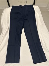 Men  s vintage sears sportswear Perma press flexslax 34 x 34 Navy Blue 70  s 80  s