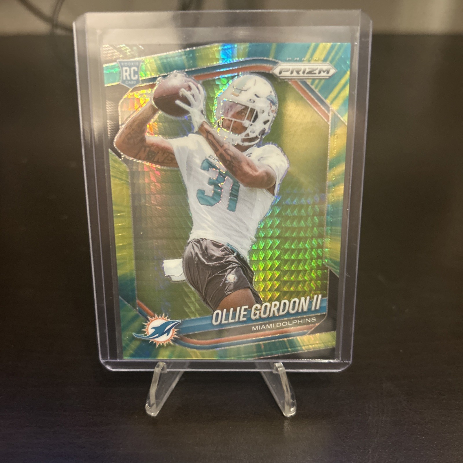 2025 PANINI PRIZM #333 OLLIE GORDON II ROOKIE HYPER /200 DOLPHINS RC