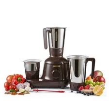 3-in-1 Mixer Grinder 3 Stainless Steel Jars Dry Wet Grinding Indian Mixer 750W