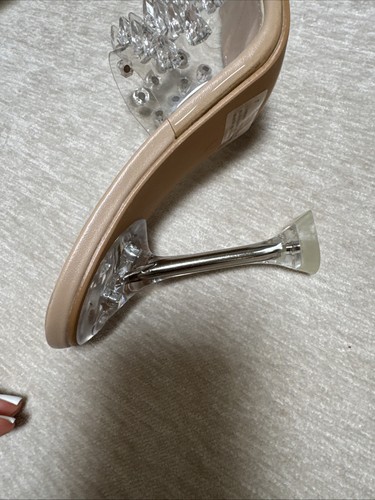 Women’s Sexy Heels Sandals Acrylic New Size 7 Shoes - Picture 5 of 7