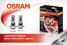 COPPIA 2 LAMPADE LED H7 OSRAM NIGHT BREAKER SPEED +450% 64210DWNB OMOLOGATE AUTO