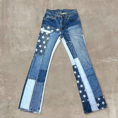 Hysteric Glamour Kinky Patchwork Jeans Star Denim Y2K Japan