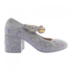 CHANEL Mary Jane G45777 Pumps EU36 US5.5 Gray