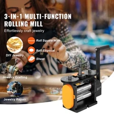 Rolling Mill 2.24/1.77/2.95/3" Jewelry Rolling Mill 1: 2/1: 2.4 Gear Ratio