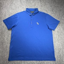 State Apparel SF - Polo Tee Shirt Mens XL Sweater Shirt Golf Made in USA Blue