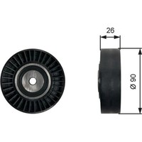 Gates T36461 Umlenkrolle FüHrungsrolle Keilrippenriemen FüR VW Crafter 30 35