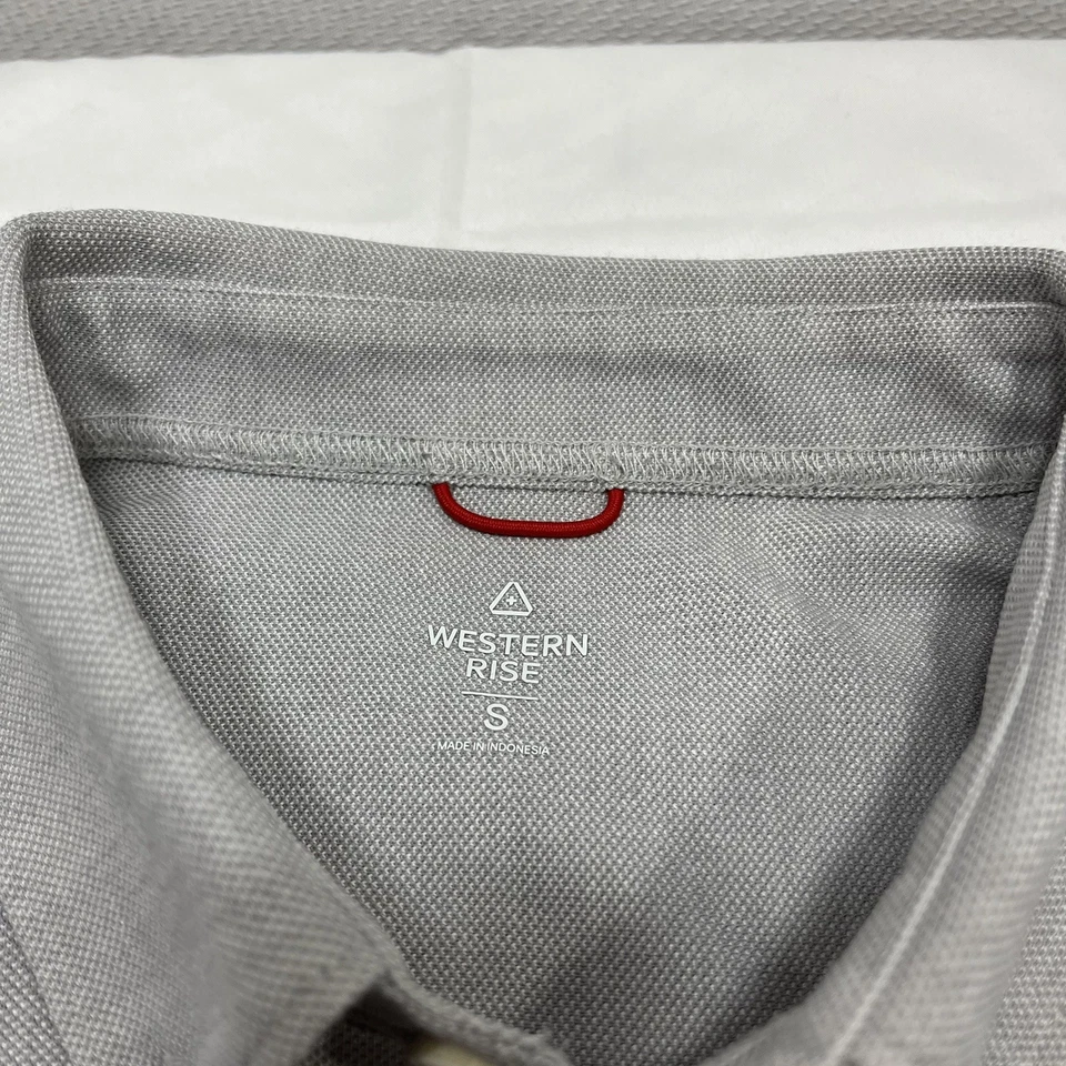 Western Rise Shirt Mens Small Gray Limitless Merino Wool Oxford Button Down Knit - Image 3 of 4