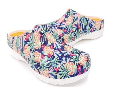8483 Dansko Womens Kane Molded Pineapples EVA Clog Size 41 EU 10.5-11 US