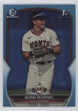 2023 Bowman Draft Chrome Sky Blue Refractor Quinn McDaniel #BDC-136 11s9
