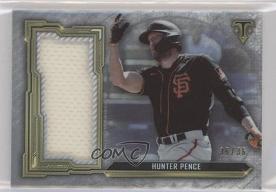 2020 Topps Triple Threads Single Jumbo Relics 36/36 Hunter Pence #SJR-HP v5x