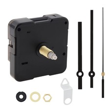 Quartz Clock Movement Mechanism Shaft 13/16 Inch Thread 1/2 Inch Black DIY