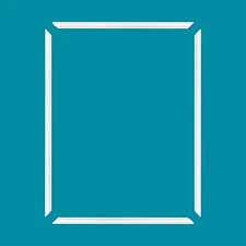 Outwater 36" X 48" White Pre-Mitered Wall Box Panel Frame Kit with Adhesive,