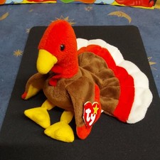 TY BEANY BABY - GOBBLES THE TURKEY, MINT WITH TAG. VINTAGE 1996 COLLECTIBLE 