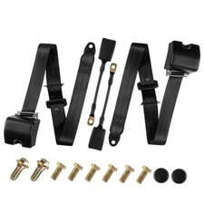 2 Pack Universal 3point Retractable Seat Belt Harness Kit 118.1 In300 Cm