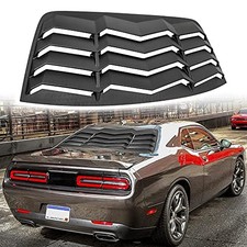 Rear Window Louver, Rear Windshield Sun Shade Cover Rear Louver Matte Black