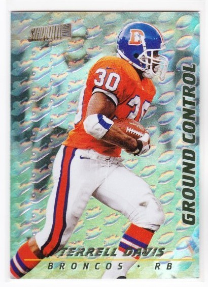 TERRELL DAVIS 1997 Stadium Club Offensive Strikes #GC4 Broncos