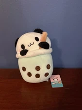 Takashoji * PANDA BOBA MILK PLUSH DOLL * New W/ Tags 8" Round1