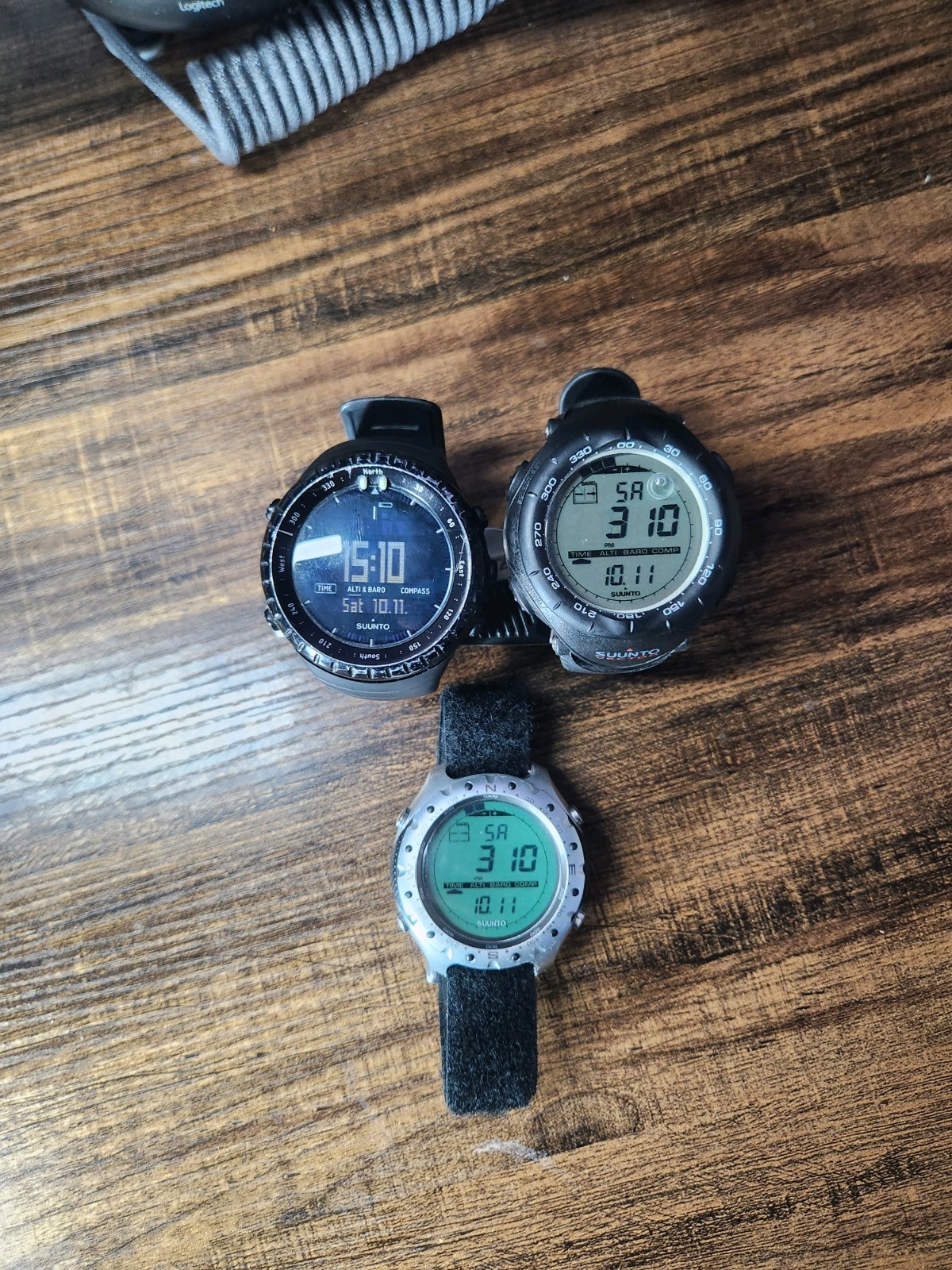 SUUNTO Watch Lot Black and Silver Military Men's Outdoor Sports Watch LOT (READ)