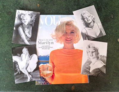 YOU Magazine May 2026  Illustrated Marilyn Monroe Feature With 4 Postcards