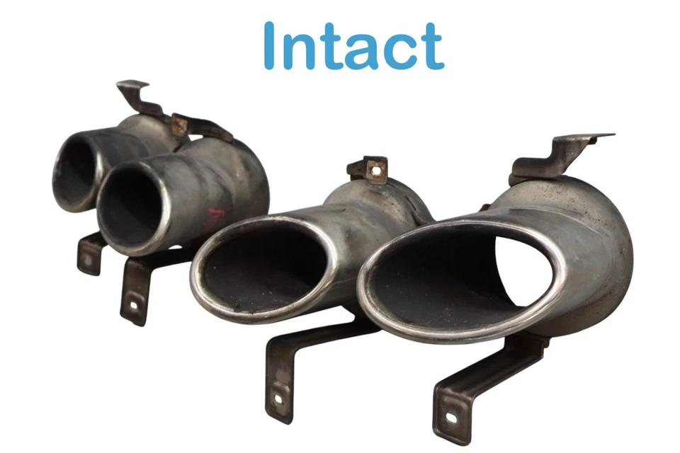 15-20 Hyundai Genesis G80 silenciador traseiro esquerdo e direito ponta final do tubo fabricante de equipamento original - Imagem 3 de 4