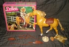 Vintage 1980 Mattel Barbie Doll Horse Dallas Golden Palomino No 3312 w/Box