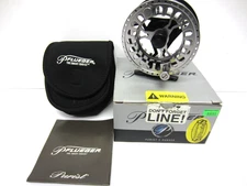 NEW PFLUEGER PURIST FLY REEL, PUR456, ORIG. BOX, SOFT CASE, and DOCUMENTS