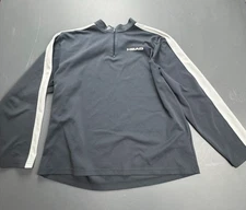 HEAD Quarter Zip Pullover Men’s XL Black White Stripe Athletic Performance Shirt